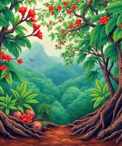 Tropical Roots Paint Numbers