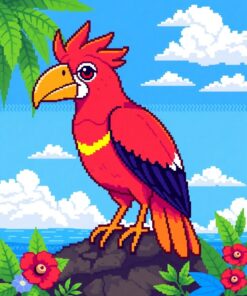 Island Bird Paint Numbers