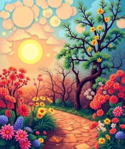 Dancing Rain Paint Numbers