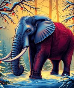 Glowing Fir Paint Numbers