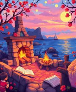 Island Rhymes Paint Numbers