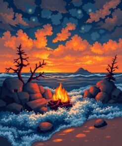 Island Storms Paint Numbers