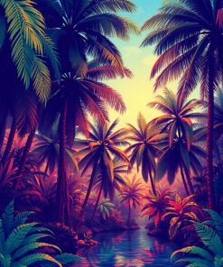 Tropical Banyans Paint Numbers