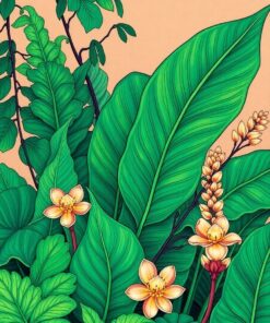 Nouveau Fronds Paint Numbers