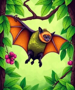Fruit Bat Paint Numbers