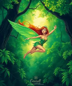 Emerald Canopy Heroine Flight Paint By Numbers