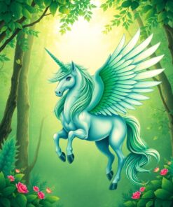 Winged Unicorn Paint Numbers