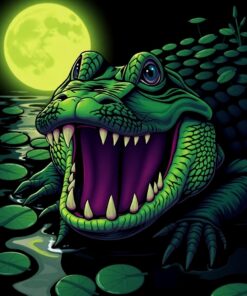 Gator Stare Paint Numbers