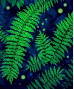 Emerald Fern Bioluminescent Sprite Paint By Numbers