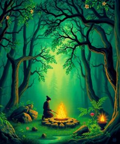 Emerald Forest Spirit Ritual Paint By Numbers