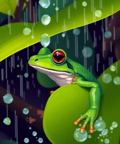 Rain Catch Paint Numbers