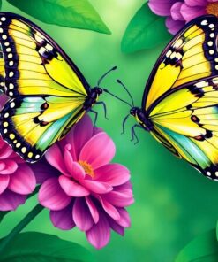 Emerald Greenhouse Swallowtails Paint By Numbers