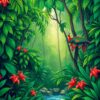 Jungle Escape Paint Numbers