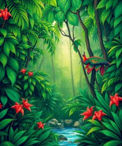 Jungle Escape Paint Numbers