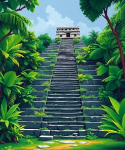 Pyramid Steps Paint Numbers