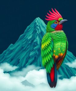 Emerald Quetzal Cloud Peak Paint By Numbers