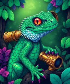 Brass Spyglass Paint Numbers