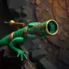 Emerald Reptile Brass Spyglass Paint By Numbers