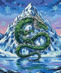 Emerald Scales Alpine Ice Paint By Numbers