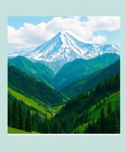 Emerald Slopes Below Kangchenjunga Paint By Numbers