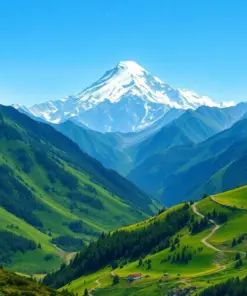 Emerald Slopes Below Kangchenjunga Paint By Numbers