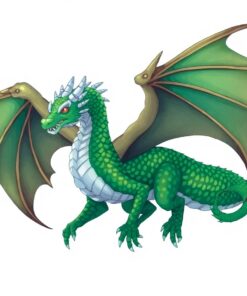 Emerald Squall Wyvern Paint By Numbers