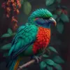 Emerald Toucanet Vintage Storm Paint By Numbers