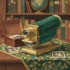 Emerald Velvet Antique Viewer Paint By Numbers