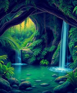 Jungle Grotto Paint Numbers