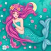 Emerald Waters Mermaid Slumber Paint By Numbers