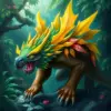 Emerging Jungle Beast paint by numbers