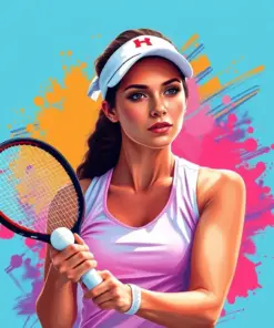 Emma Raducanu Tennis Player Paint By Numbers