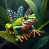 Enchanted Tropical Frog Monarch paint by numbers