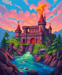 Island Keep Paint Numbers