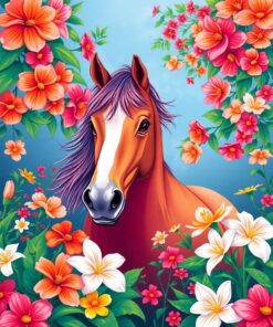 Paradise Flowers Paint Numbers