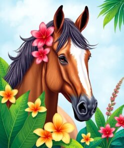 Tropical Flora Paint Numbers