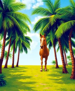 Tropical Palms Paint Numbers