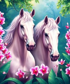 Realistic Orchids Paint Numbers