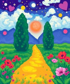 Green Labyrinth Paint Numbers