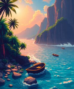 Tropical Caldera Paint Numbers