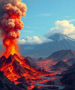 Ash Plumes Paint Numbers