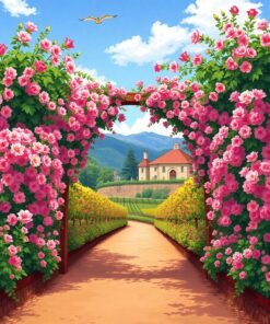 Archway Bloom Paint Numbers