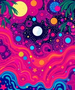 Tropical Vines Paint Numbers