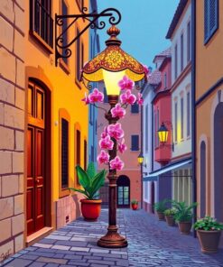 Orchid Lamp Paint Numbers