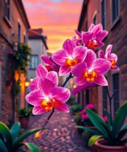 Tropical Orchids Paint Numbers