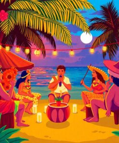 Luau Celebration Paint Numbers