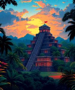 Jungle Temple Paint Numbers