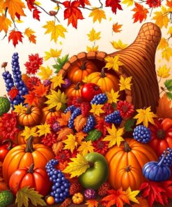 Autumn Bounty Paint Numbers