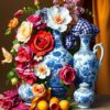 Delftware Bouquet Paint Numbers