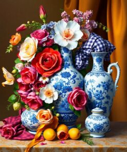 Delftware Bouquet Paint Numbers